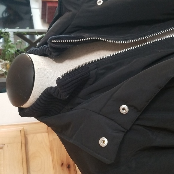 Betsey Johnson Anorak Funnel Neck Jacket Womens Size Medium Fun Leopard Lining - Picture 2 of 8